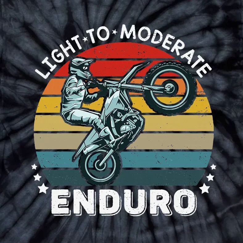 Motorcycle Adventure Rider Funny Light To Moderate Enduro Tie-Dye T-Shirt