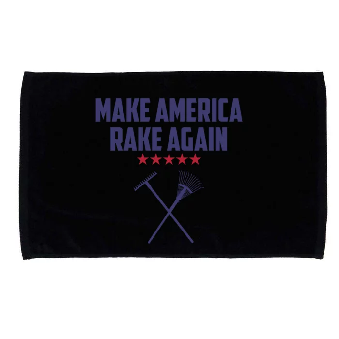 Make America Rake Again Funny Saying Political Gift Microfiber Hand Towel