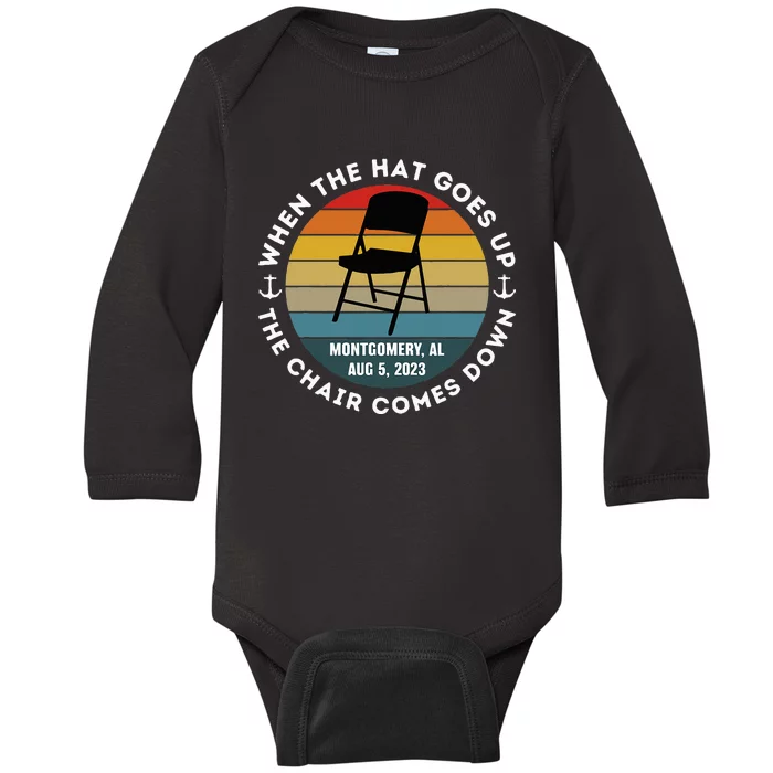 Montgomery Alabama Riverfront Brawl Folding Chair Vintage Baby Long Sleeve Bodysuit