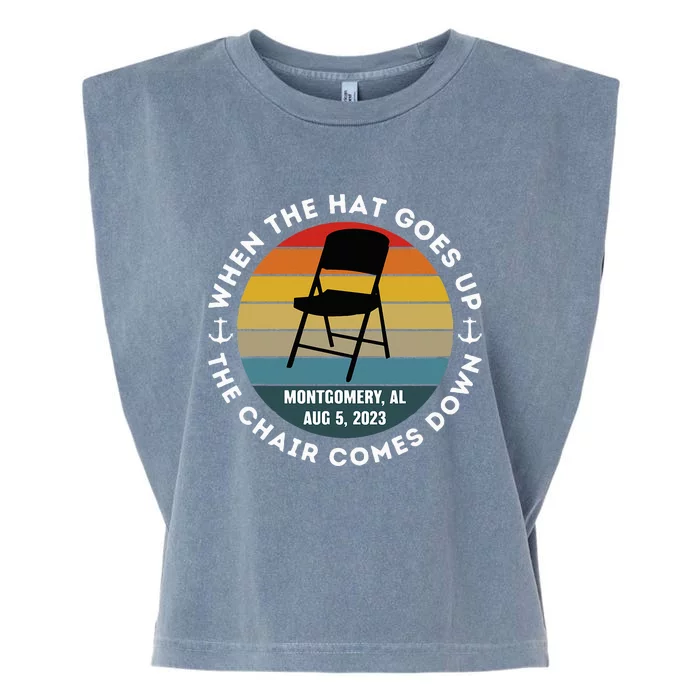 Montgomery Alabama Riverfront Brawl Folding Chair Vintage Garment-Dyed Women's Muscle Tee