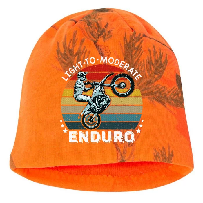 Motorcycle Adventure Rider Funny Light To Moderate Enduro Kati - Camo Knit Beanie