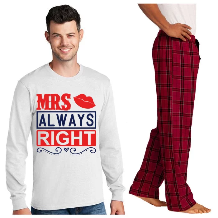 Mrs Always Right Long Sleeve Pajama Set