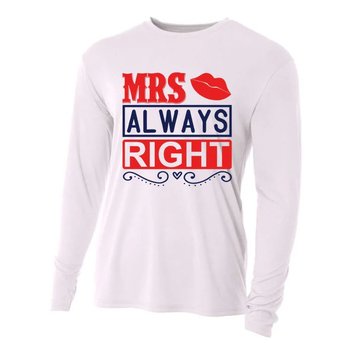 Mrs Always Right Cooling Performance Long Sleeve Crew