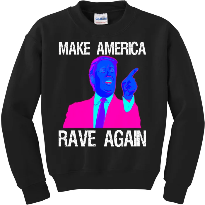 Make America Rave Again | Funny EDM Trump Kids Sweatshirt