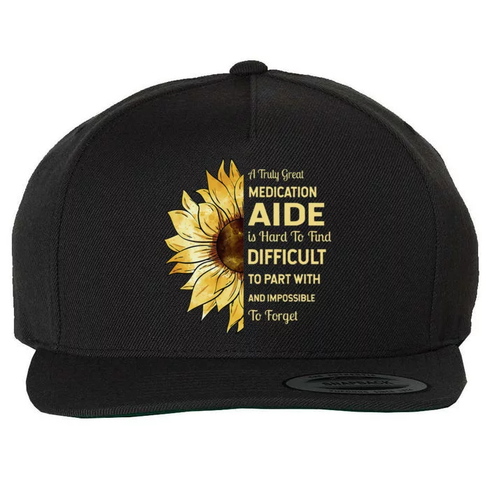 Medication Aide Retirement Wool Snapback Cap