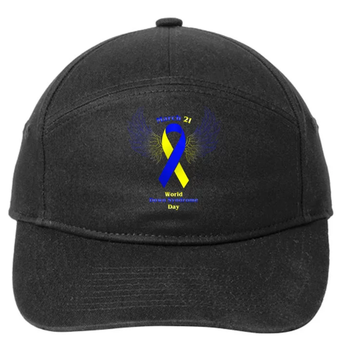 March 21 World Down Syndrome Day 7-Panel Snapback Hat