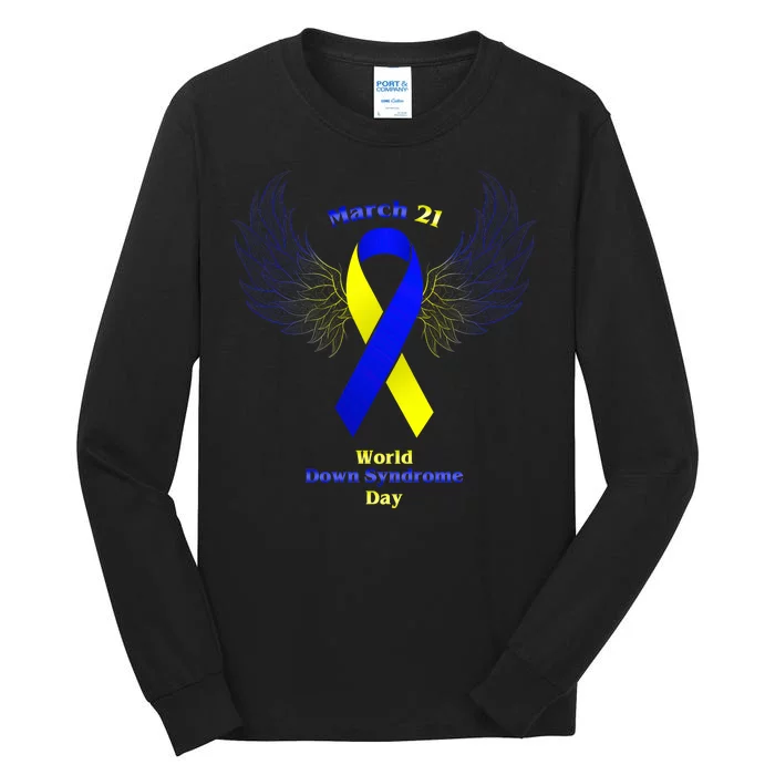 March 21 World Down Syndrome Day Tall Long Sleeve T-Shirt