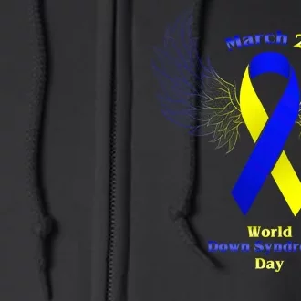 March 21 World Down Syndrome Day Full Zip Hoodie