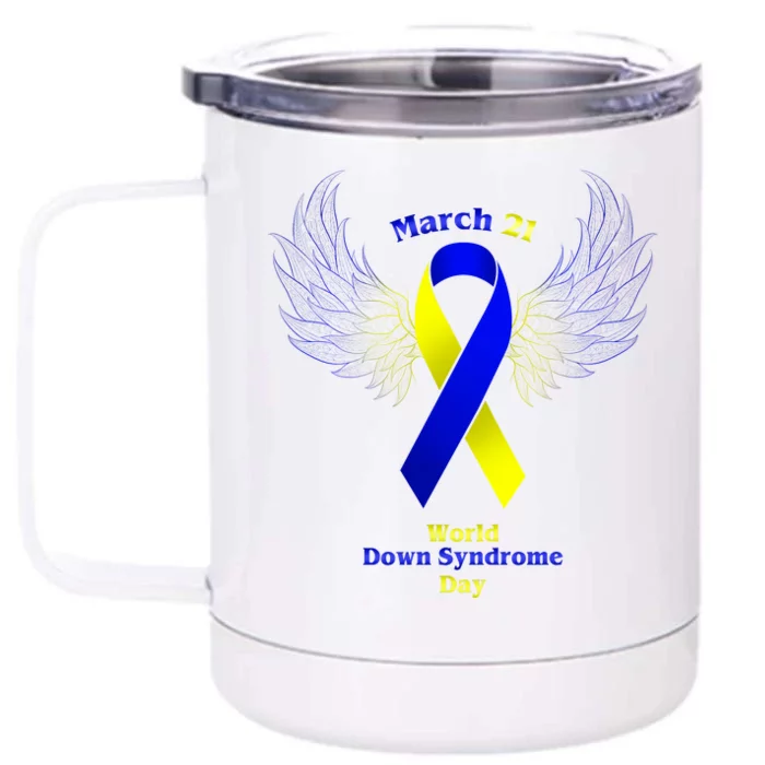 March 21 World Down Syndrome Day Front & Back 12oz Stainless Steel Tumbler Cup