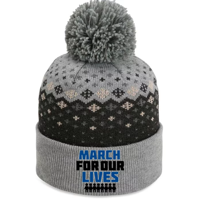 March For Our Lives Gun Control The Baniff Cuffed Pom Beanie