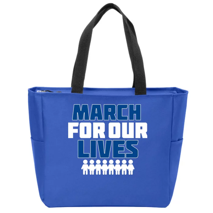 March For Our Lives Gun Control Zip Tote Bag