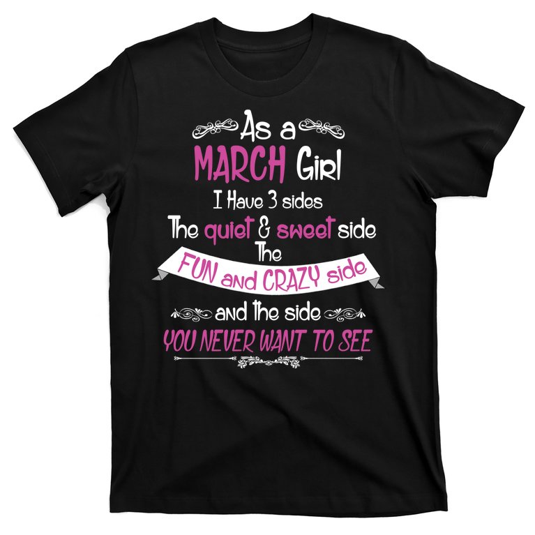 November Girl Sweet But Crazy Funny Birthday T-Shirt | TeeShirtPalace