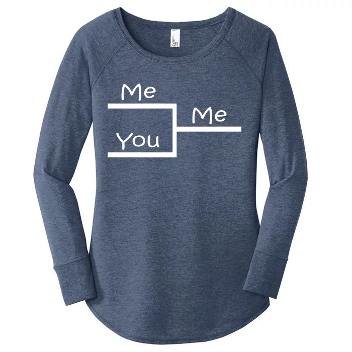 March Me You Bracket I am Better Win Madness Women's Perfect Tri Tunic Long Sleeve Shirt