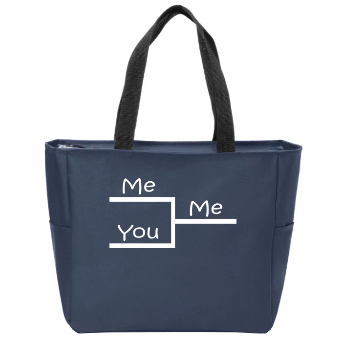 March Me You Bracket I am Better Win Madness Zip Tote Bag