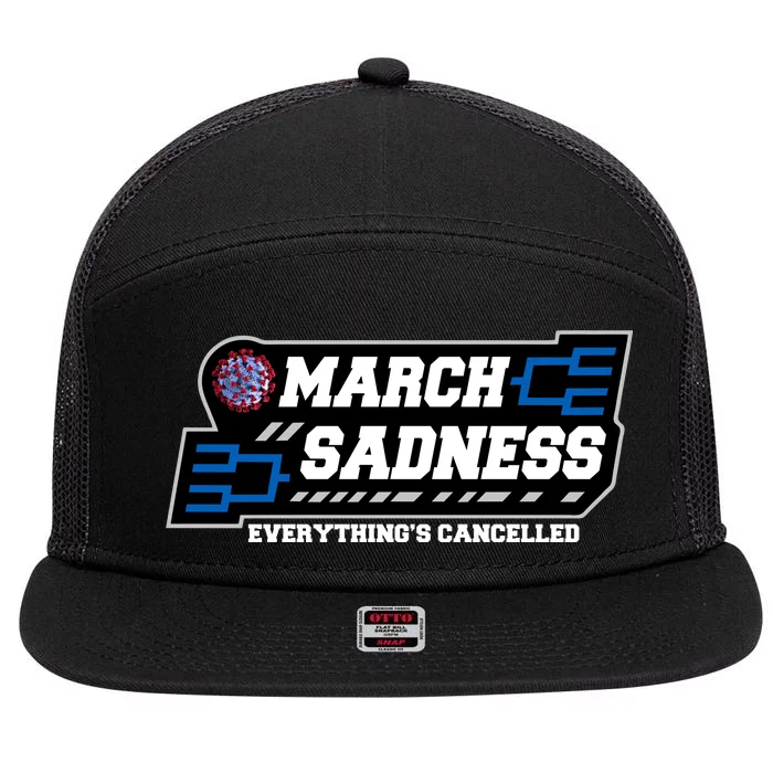 March Sadness 2020 Everything's Cancelled 7 Panel Mesh Trucker Snapback Hat