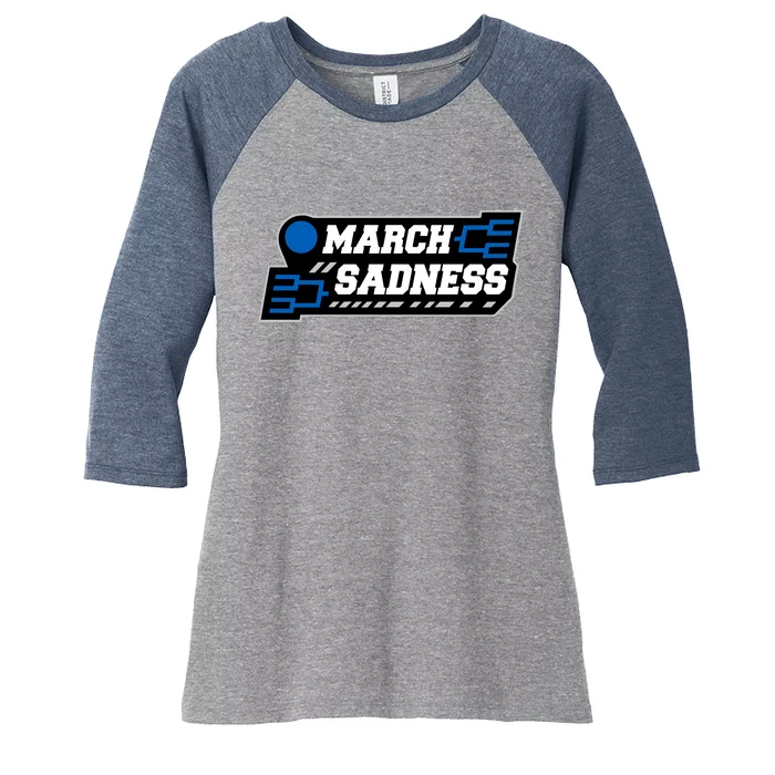 March Sadness 2020 Tournament Bracket Women's Tri-Blend 3/4-Sleeve Raglan Shirt