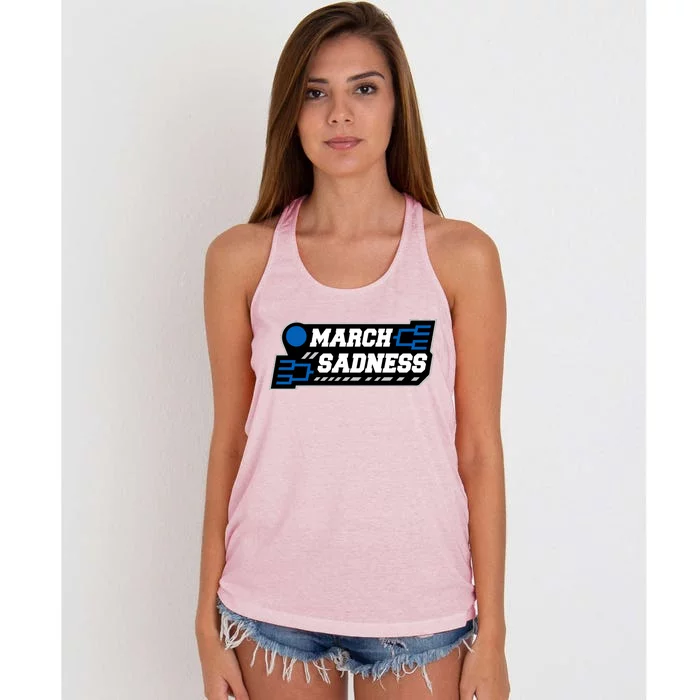 March Sadness 2020 Tournament Bracket Women's Knotted Racerback Tank