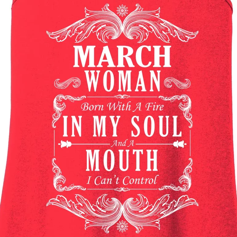 March Woman Funny Birthday Ladies Essential Tank