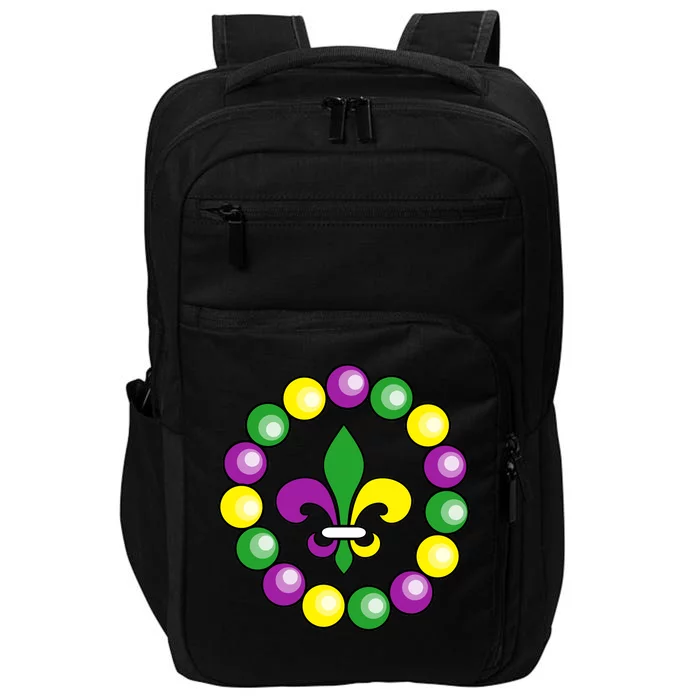 Mardi Gras Beads Impact Tech Backpack