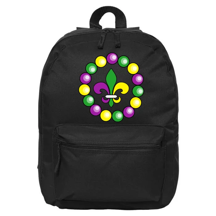 Mardi Gras Beads 16 in Basic Backpack