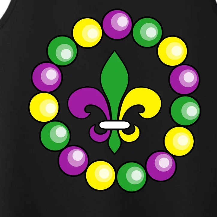 Mardi Gras Beads Performance Tank