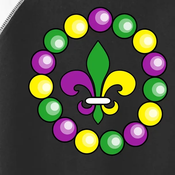 Mardi Gras Beads Toddler Fine Jersey T-Shirt