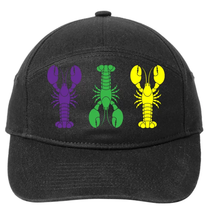 Mardi Gras Craw Fish 7-Panel Snapback Hat