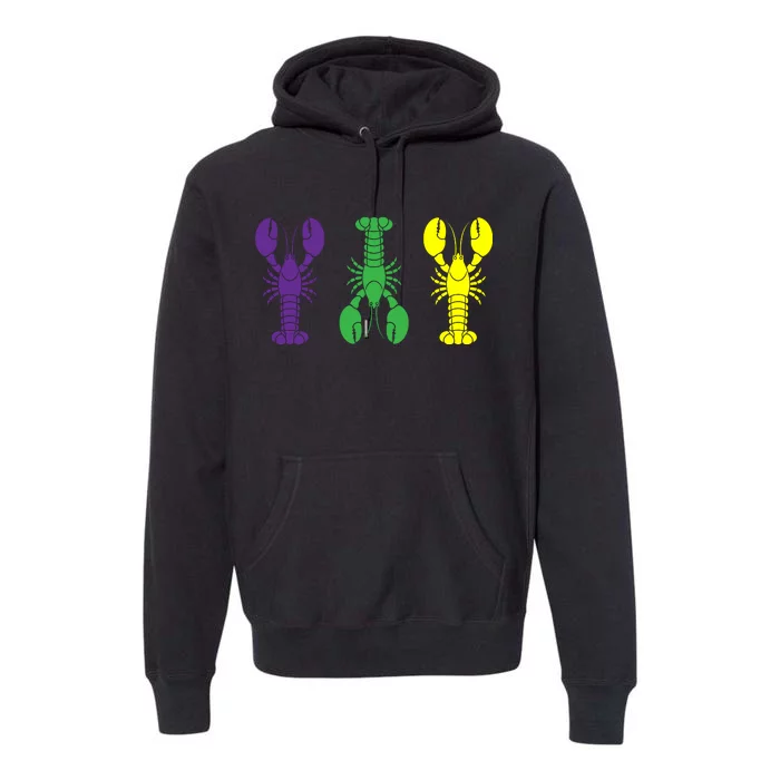 Mardi Gras Craw Fish Premium Hoodie