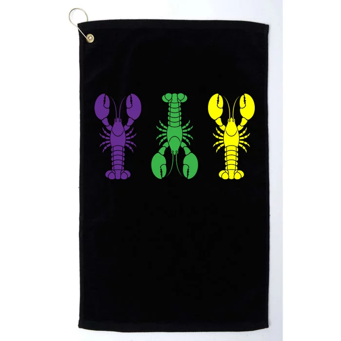 Mardi Gras Craw Fish Platinum Collection Golf Towel