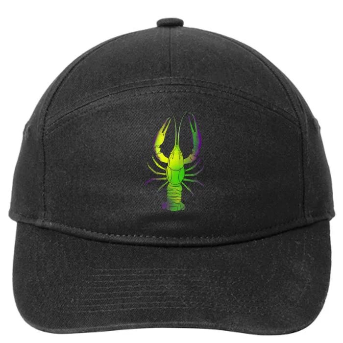 Mardi Gras Crawfish 7-Panel Snapback Hat