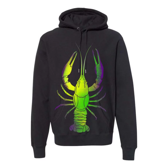 Mardi Gras Crawfish Premium Hoodie