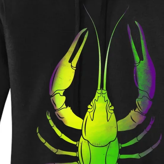 Mardi Gras Crawfish Women's Pullover Hoodie