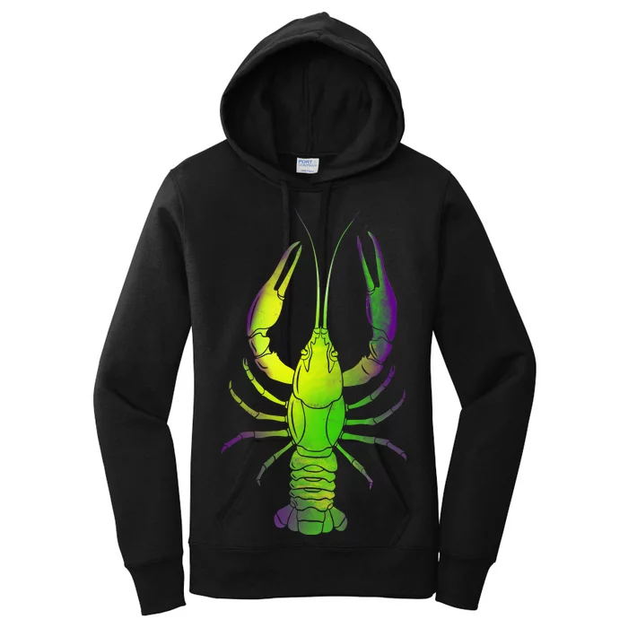 Mardi Gras Crawfish Women's Pullover Hoodie