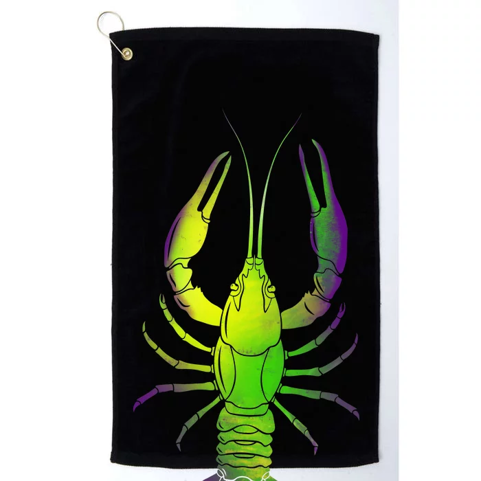 Mardi Gras Crawfish Platinum Collection Golf Towel