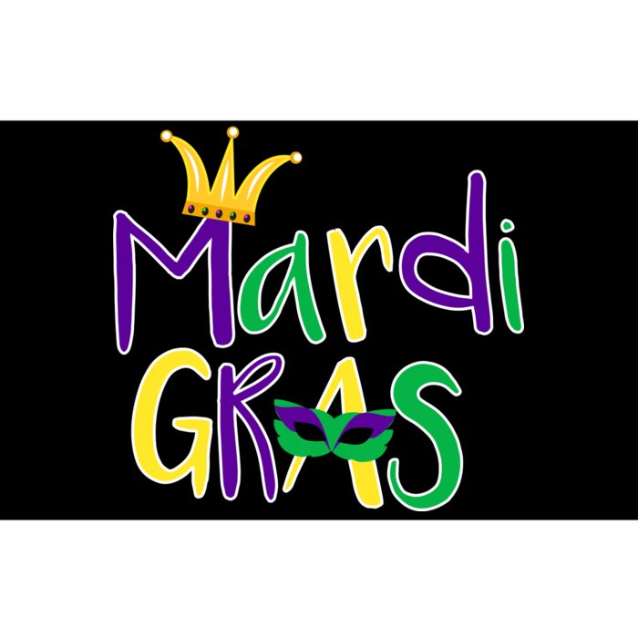 Mardi Gras Crown Logo Bumper Sticker