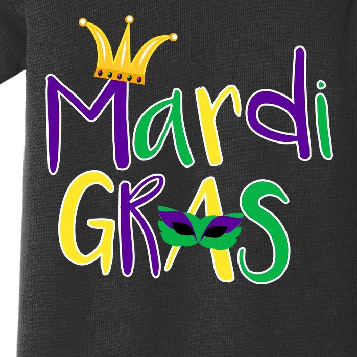 Mardi Gras Crown Logo Baby Bodysuit