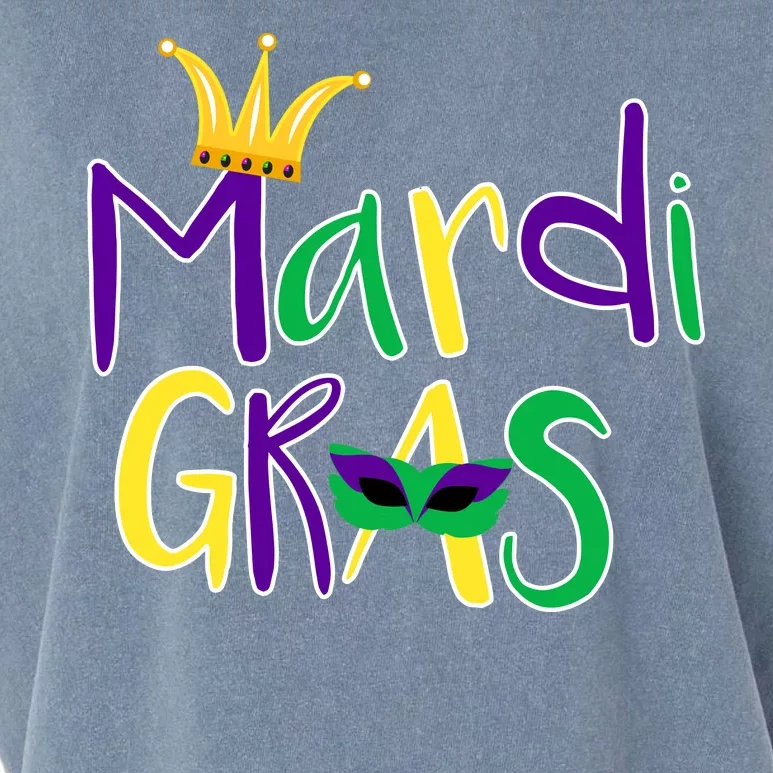 Mardi Gras Crown Logo Garment-Dyed Women's Muscle Tee