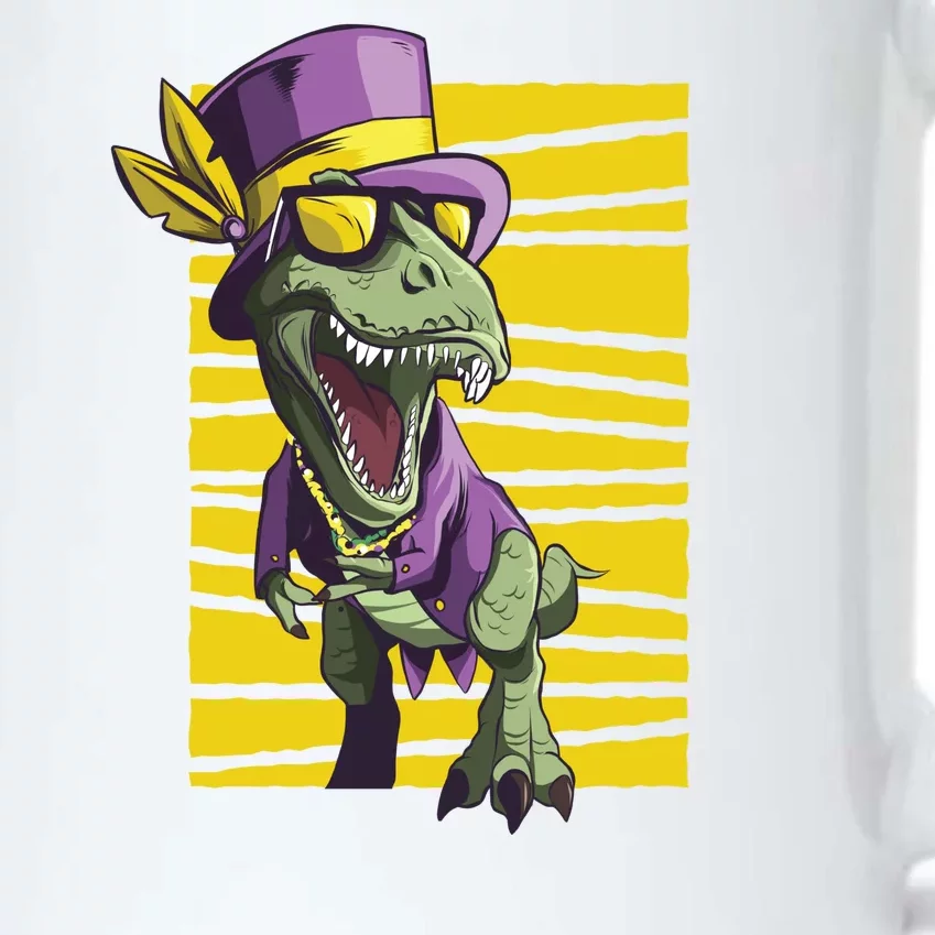 Mardi Gras Dinosaur Black Color Changing Mug