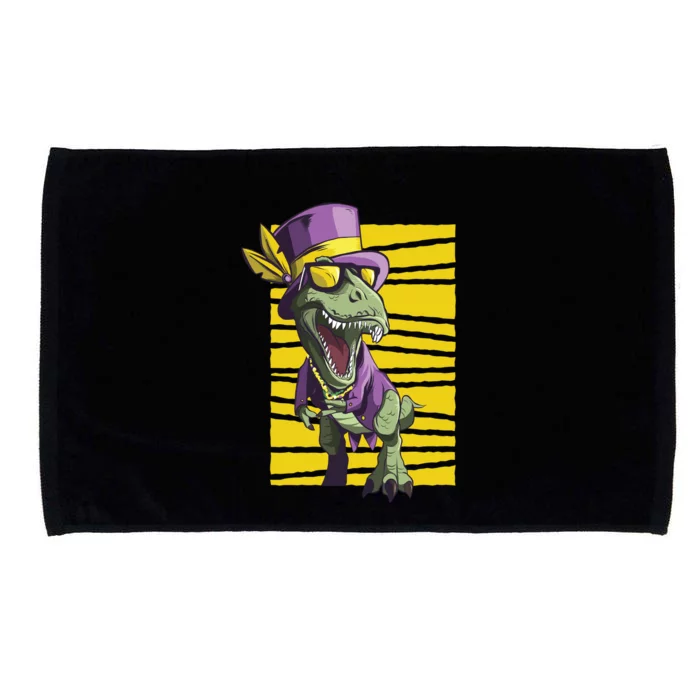 Mardi Gras Dinosaur Microfiber Hand Towel