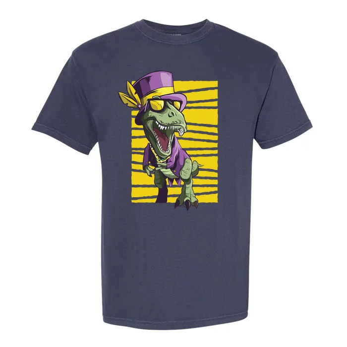 Mardi Gras Dinosaur Garment-Dyed Heavyweight T-Shirt