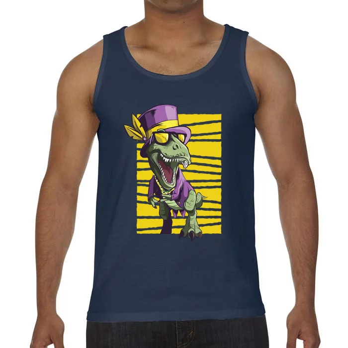 Mardi Gras Dinosaur Comfort Colors® Tank Top