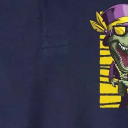 Mardi Gras Dinosaur Softstyle Adult Sport Polo