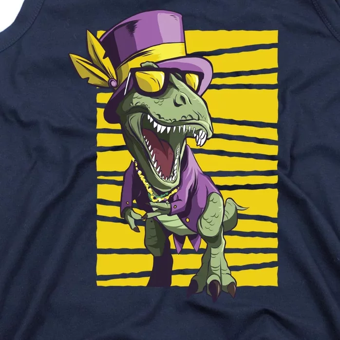 Mardi Gras Dinosaur Tank Top