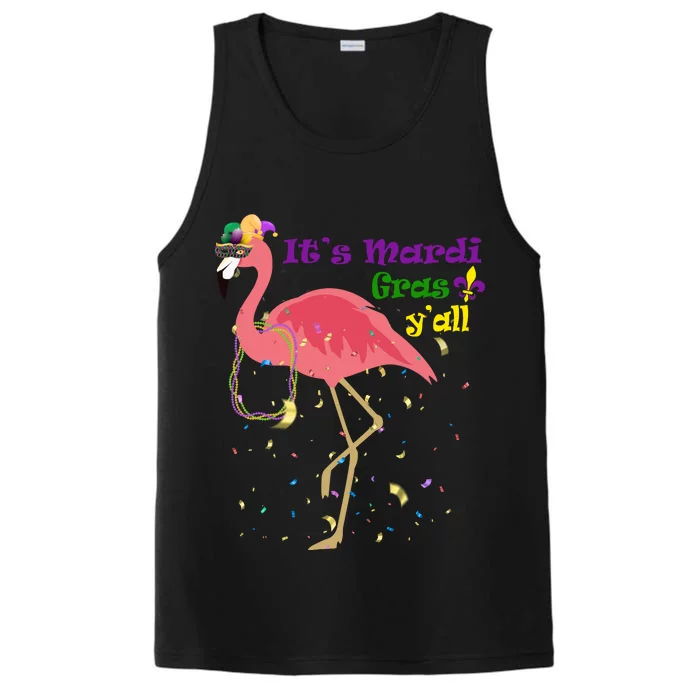 Mardi Gras Flamingo Performance Tank