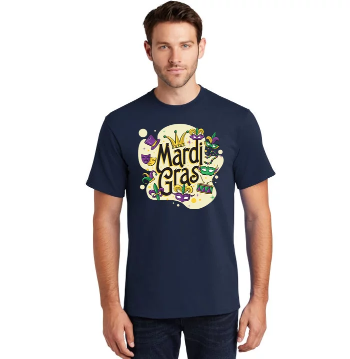 Mardi Gras Flashy Party Tall T-Shirt