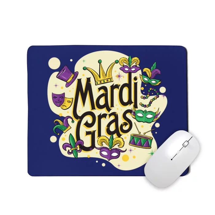 Mardi Gras Flashy Party Mousepad