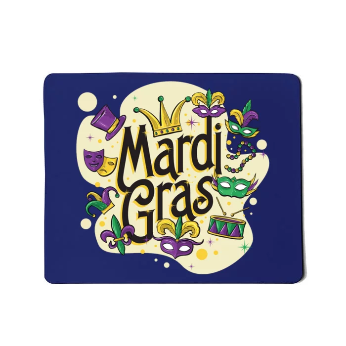 Mardi Gras Flashy Party Mousepad