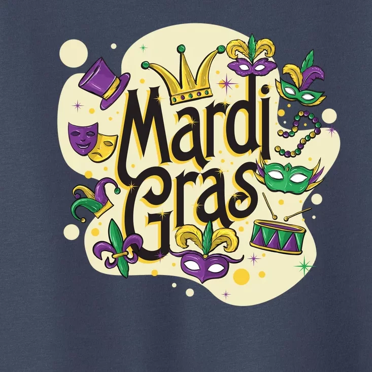 Mardi Gras Flashy Party Toddler T-Shirt