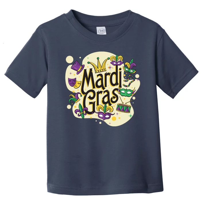 Mardi Gras Flashy Party Toddler T-Shirt