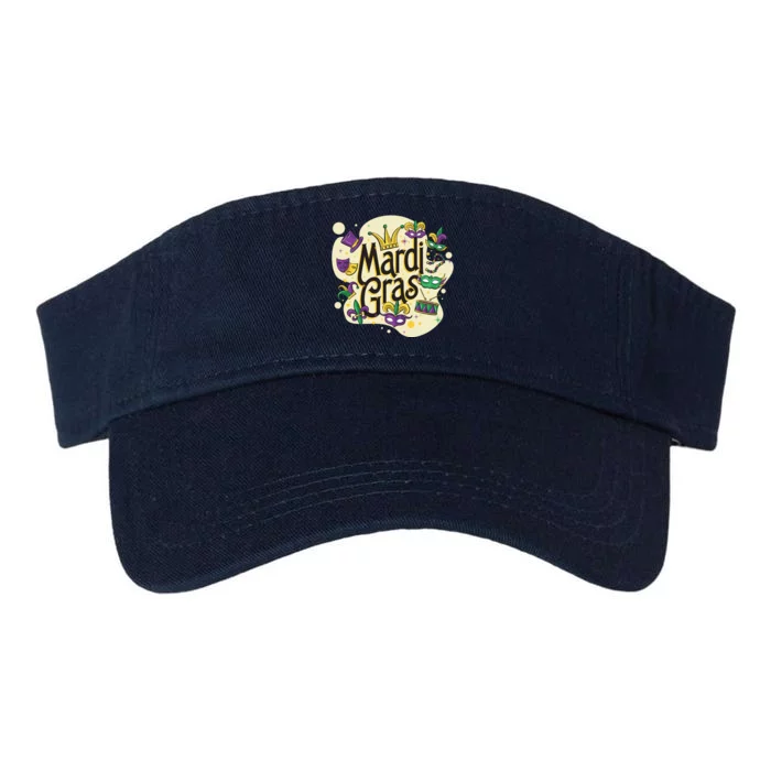 Mardi Gras Flashy Party Valucap Bio-Washed Visor